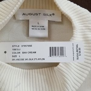 August Silk: Bavarian cream sweater Large